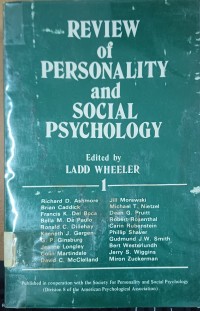 Review of Personality and Social Psychology