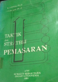 TAKTIK DAN STRATEGI PEMASARAN