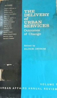 The Delivery Of Urban Services