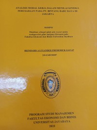 ANALISIS MODAL KERJA DALAM MENILAI KINERJA PERUSAHAAN PADA PT. BINTANG BARU RAYA DI JAKARTA