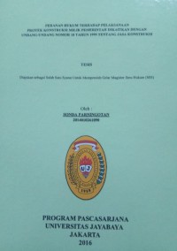 Image of Peranan Hukum Terhadap Pelaksanaan Proyek Konstruksi Milik Pemerintah Dikaitkan Dengan Undang-Undang Nomor 18 Tahun 1999 Tentang Jasa Konstruksi