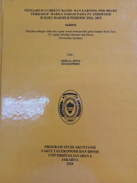 Image of PENGARUH CURRENT RATIO DAN EARNING PER SHARE TERHADAP HARGA SAHAM PADA PT. INDOFOOD SUKSES MAKMUR PERIODE 2016-2019
