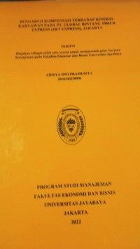 Image of Pengaruh Kompensasi Terhadap Kinerja Karyawan Pada PT.Global Bintang Timur Express (J&T Express),Jakarta