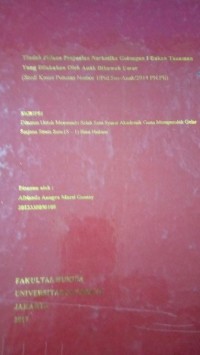 Image of Tindak Pidana Penjualan Narkotika Golongan 1 Bukan Tanaman Yang Dilakukan Oleh Anak Dibawah Umur (Study kasus Putusan Nomor 1/Pid.Sus Anak/2014/PN.Pli)
