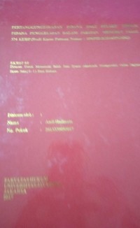 Pertanggung Jawaban Pidana Bagi Pelaku Tindak Pidana Penggelapan Dalan Jabatan Menurut Pasal 374 KUHP (Studi Kasus Putusan Nomor : 109/PID.B/2014/PN.SBG)