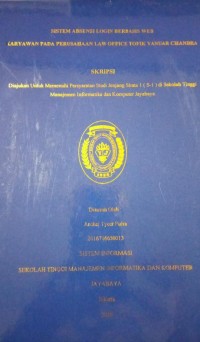 Image of Sistem Absensi Login Berbasis Web Karyawan Pada Perusahaan Law Office Topok Yanuar Chandra