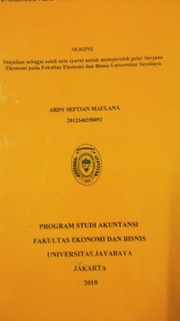 Image of Sistem Pengendalian Intern Terhadap Penerimaan Kas Pada PT.Krya Mulia Logictic