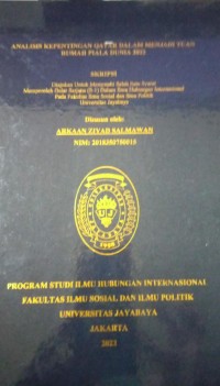 Image of Analisis Kepentingan Qatar Dalam Menjadi Tuan Rumah Piala Dunia 2022