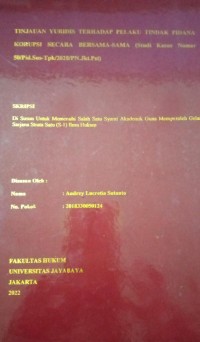 Tinjauan Yuridis Terhadap Pelaku Tindak Pidana Korupsi Secara Bersama-Sama (Studi Kasus Nomor 50/Pid.Sus-Tpk/2020/PN.Jkt.Pst)