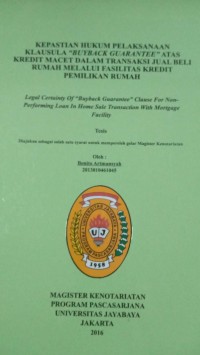 Image of Kepastian Hukum Pelaksanaan Klausula 