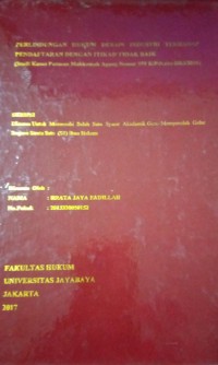 Perlindungan Hukum Desain Industri Terhadap Pendaftaran Dengan Itikad Tidak Baik (Studi Kasus Putusan Mahkamah Agung Nomor 559K/Pdt.Sus-HKI/2016