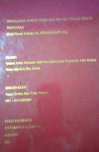 Image of Penegakan Hukum Terhadap Pelaku Tindak Pidana Perjudian (Studi Kasus Putusan No.27/Pid.b/2020/PN.Jbg)