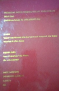 Penegakan Hukum Terhadap Pelaku Tindak Pidana Perjudian (Studi Kasus Putusan No.27/Pid.b/2020/PN.Jbg)