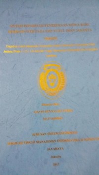 Image of Sistem Informasi Penerimaan Siswa Baru Berbasis WEB Pada SMP Nurul Iman Jakarta