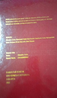 Pertanggungjawaban Tindak Pidana Penganiayaan Terhadap Istri (Studi Kasus Putusan Pengadilan Negeri Sibuhuan Nomor 12/PID.SUS/2018/PN.SBH)