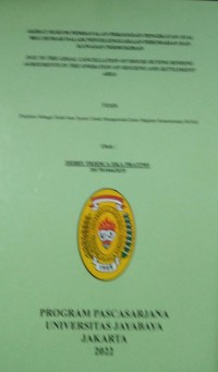 Akibat Hukum Pembatalan Perjanjian Peningkattan Jual Beli Rumah Dalam Penyelenggaraan Perumahan Rakyat Kawasan Pemukiman