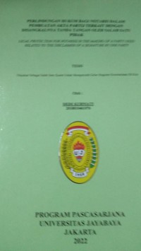 Image of Perlindungan Hukum Bagi Notaris Dalam Pembuatan Akta Partij terkait dengan Disangkalnya Tanda Tangan Oleh Salah Satu Pihak