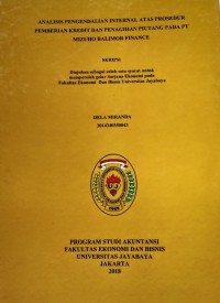 Image of Analisis Pengendalian Internal Atas Prosedur Pemberian Kredit Dan Penagihan Piutang Pada PT. Mizuho Balimor Finance