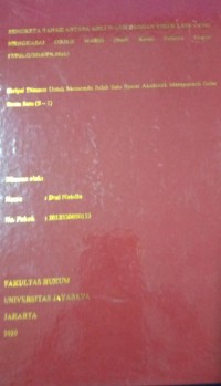 Sengketa Tanah Antara Ahli Waris Dengan Pihak Lain Yang Menguasai Objek Waris (Studi Kasus Puusan Nomor 17/Pdt.G/2016/PN.Mak)