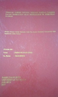 Tinjauan Yuridis Tentang Peranan Jaminan Nasabah Dalam Pembiayaan Akad Mudharabah Di Perbankan Syariah