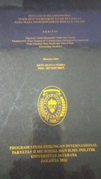 Image of Pengaruh Islamophobia Terhadap Kebijakan Luar Negeri AS Pada Masa Pemerintahan Donald Trump