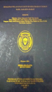 Image of Kualitas Pelayanan E-Ktp Di Kelurahan Taman Sari, Jakarta Barat