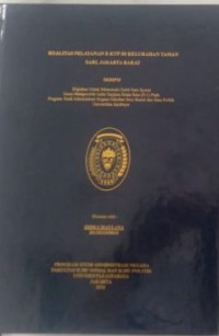 Image of Kualitas Pelayanan E-Ktp Di Kelurahan Taman Sari, Jakarta Barat