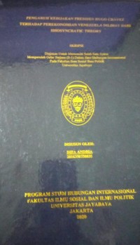 Image of Pengaruh Kebijakan Presiden Hugo Ghavez Terhadap Perekonomian Venezuela Dilihat Dari Idiosyncratic Theory