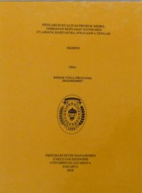Image of Pengaruh Kualitas Produk Mebel Terhadap Kepuasan Konsumen Cv. Amani, Kartasura, Solo, Jawa Tengah