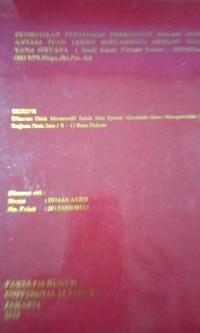 Image of Pembatalan Perjanjian Perdamaian Dalam PKPU Antara Tuan LODDY SURYADINATA Dengan Tuan Yana Suryana ( Studi Kasus Putusan Nomor : 08/Pdt.Sus-/2017/PN.Niaga.Jkt.Pst.Jo )