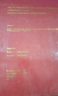 Perlindungan Hukum Terhadap Wajib Pajak Badan Atas Sengketa Pajak (Studi Kasus Putusan Nomor : 1095/B/PK/PJK/2015)