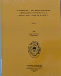 Image of Peranan Supply Chain Management Dalam Meningkatkan Volume Penjualan Pada PT.Kimia Farma tbk. Di Jakarta