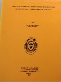 Image of Pengaruh Komunikasi Internal Terhadap Komitmen Organisasi Pada PT.Cheil Abrasive Indonesia