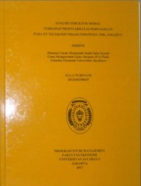 Image of Analisis Struktur Modal Terhadap Profitabilitas Perusahaan Pada PT Telekomunikasi Indonesia Tbk. Jakarta