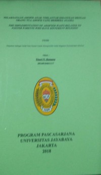 Image of Pelaksanaan Adopsi Anak Terlantar Dikaitkan Dengan Orang Tua Adopsi Yang Berbeda Agama