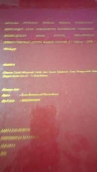 Image of Analisa Putusan Tindak Pidana Perbuatan Berlanjut Atau Vorgezette Handeling Terhadap Pembujukan Anak Untuk Melakukan Persetubuhan (Studi Kasus Nomor 4/Pid.Sus/2020/PN.Kpg)