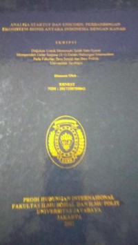 Image of Analisis Stratup Dan Unicorn: Perbandingan Ekosistem Bisnis Antara Indonesia Dengan Kanada