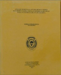 Image of Analisis Hubungan Antara Budaya Kerja Dan Disiplin Kerja Dengan Kinerja Karyawan Pada PT. Fastrata Buana Di Jakarta