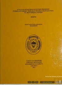 Evaluasi Pengendalian Intern Prosedur Pembelian Kredit Terhadap Pengeluaran Kas Pada PT.Best Energy System