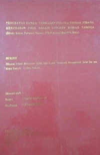 Penerapan Sanksi Terhadap Pelaku Tindak Pidana Kekerasan Fisik Dalam Lingkup Rumah Tangga (Study Kasus Putusan Nomor 57/Pid.Sus/2016/PN.Mdn)