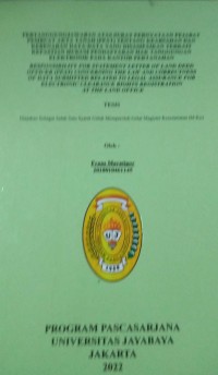 Pertanggungjawaban Atas Surat Pernyataan Pejabat Pembuat Akta Tanah (PPAT) Tentang Keabsahan dan Kenenaran Data -data Yang dismpaikan Terkait Kepastian Hukum Pendaftaran Hak Tanggungan Elektronik Pada Kantor Pertanahan