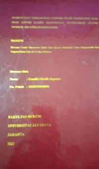 Pemutusan Perjanjian Lisensi Oleh Pemegang Hak Siar (Studi Kasus Keputusan Mahkamah Agung Nomor 408 K/Pdt.Sus/HKI/2019)