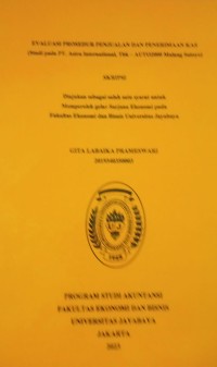 Image of Evaluasi Prosedur Penjualan Dan Penerimaan Kas (Studi Pada PT. Astra International,Tbk-AUTO2000 Malang Sutoyo)