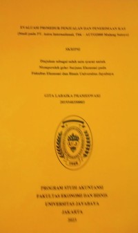Evaluasi Prosedur Penjualan Dan Penerimaan Kas (Studi Pada PT. Astra International,Tbk-AUTO2000 Malang Sutoyo)