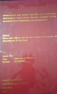 Pembatalan Hak Desain Industri Alat Olahraga Kebugaran/Alat Fitnes 