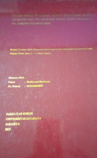 Penyhelesaian Sengketa Akibat Penolakan Klaim Asuransi Pada PT.Asuransi Astra Buana (Studi Kasus No.318K/PDT.SUS-BPSK 2018)