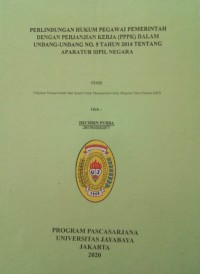 Image of Perlindungan Hukum Pegawai Pemerintah Dengan Perjanjian Kerja (PPPK) Dalam Undang-Undang No. 5 Tahun 2014 Tentang Aparatur Sipil Negara
