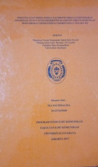 Image of Pemanfaatan Media Sosial Facebook Sebagai Penyebaran Informasi (Suatu Studi Deskriptif Di Asisten Deputi Hubungan Masyarakat Kementrian Sekretariat Negara RI)