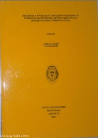 Sistem Dan Prosedur Terhadap PenerimaanPendapatan Rekening Listrik Pada PT.PLN (PERSERO) Area Cempaka Putih