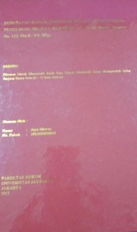 Penerapan Sanksi Terhadap Pelaku Tindak Pidana Pencurian Dengan Pemberatan (Studi Kasus Putusan No.122/Pid.B/PN.Mlg)